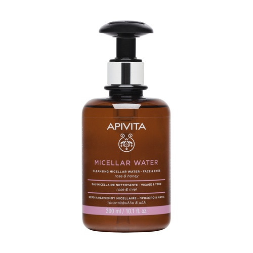 Apivita aqua micelar con rosa y miel - rostro y ojos