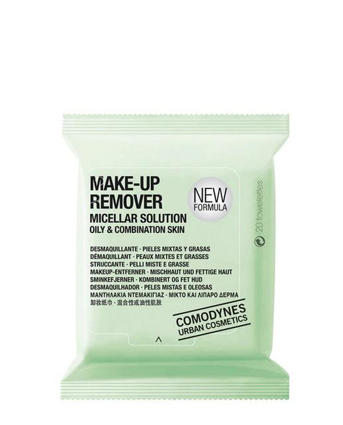 Comodynes toallitas make-up remover micellar solution piel mixta y grasa