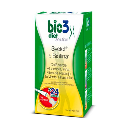 Biodes bie3 diet solution con svetol y biotina 4 g 24 s