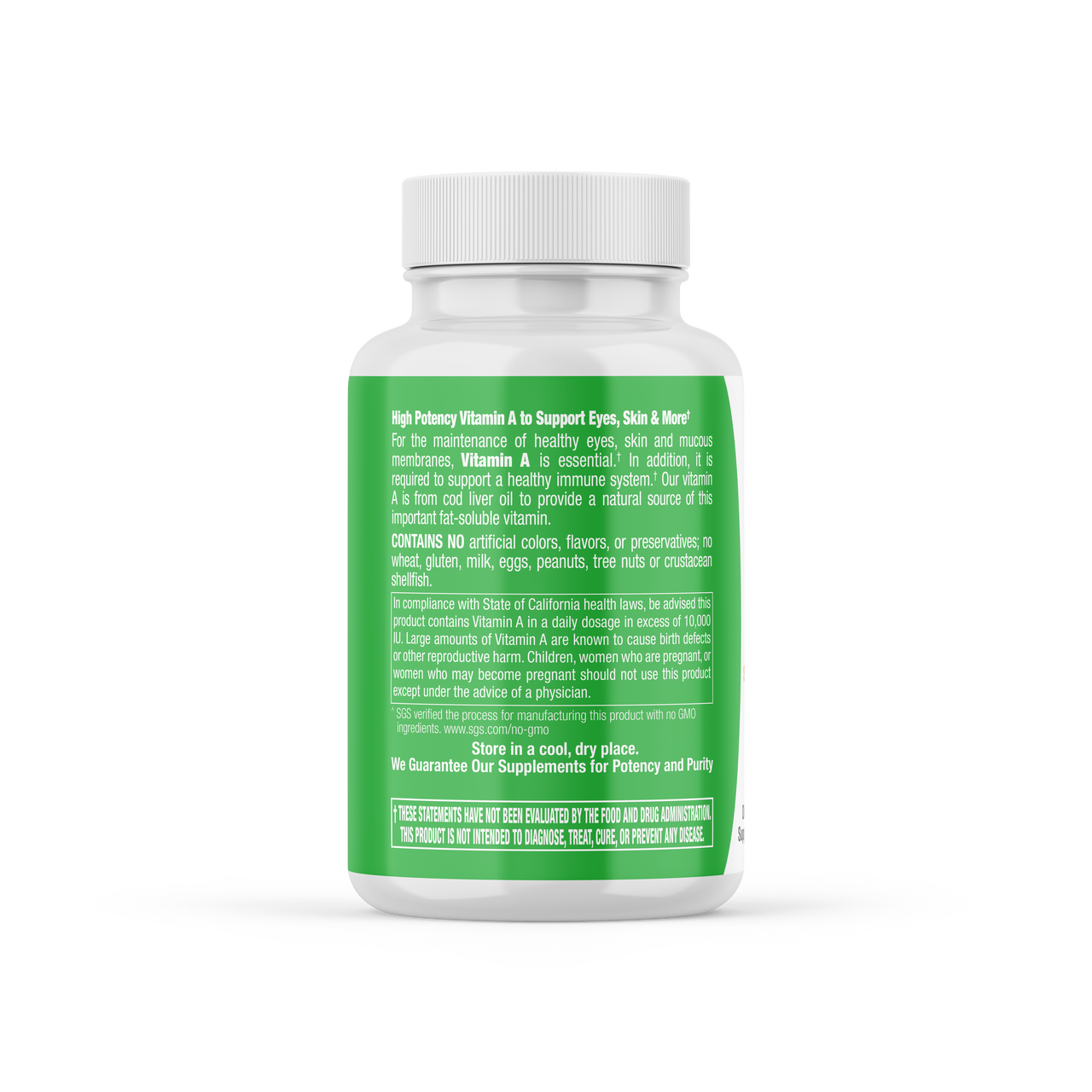 Now Vitamina A 10.000 100 Cáps - Unidad A $690 | Cuotas Sin Interés - Foto 4