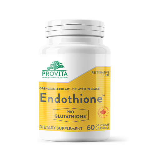 Endothione™ contains a masterful molecular blend of ingredients that start a unique gut fermentation process to produce bio-compatible glutathione, easily recognized, absorbed and utilized by the body. We have also added Selenium as a catalyst for the breakdown of hydrogen peroxide and organic hydroperoxides, and Zinc, a well known immune function booster.