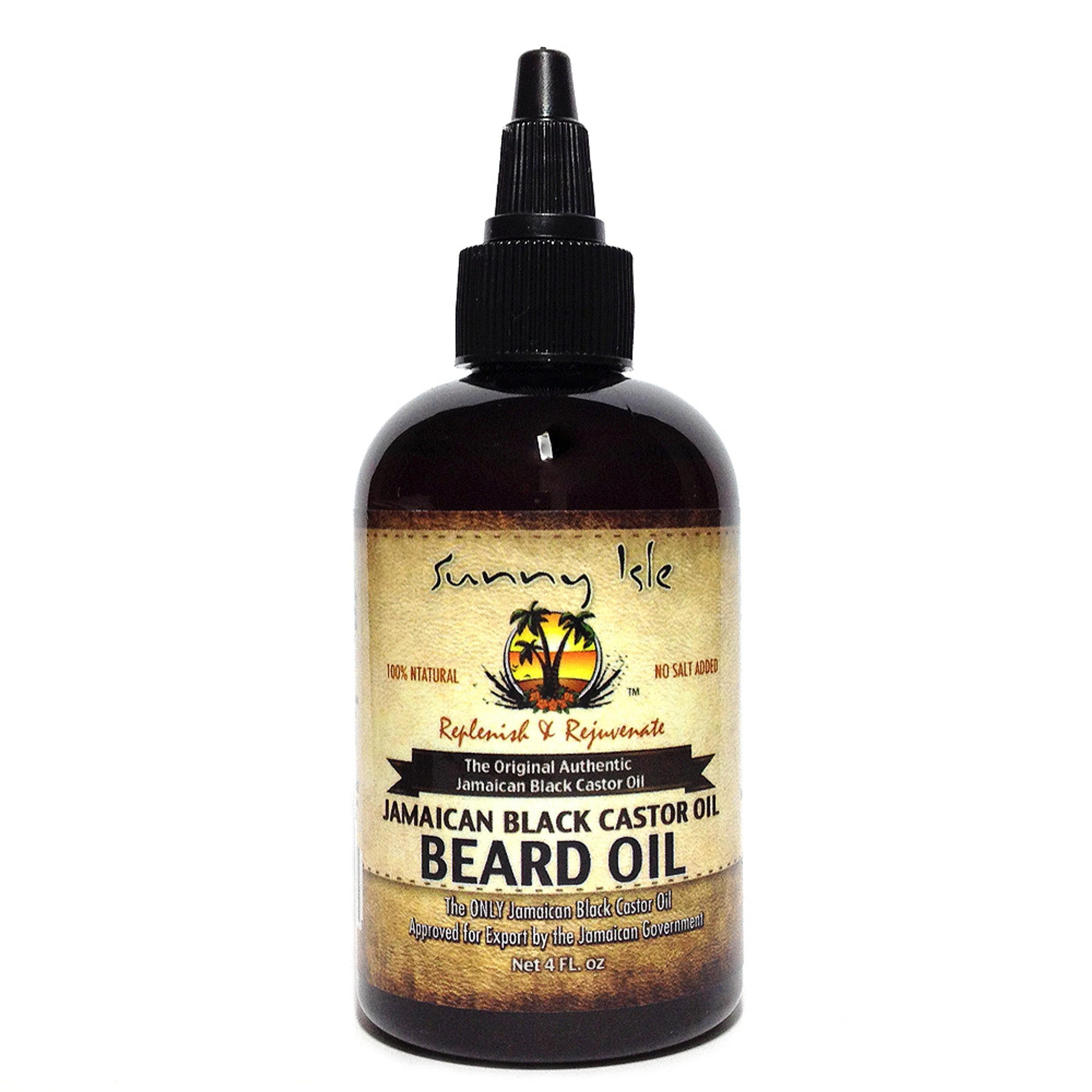 Sunny Isle Jamaican Black Castor Oil Beard Oil 4oz 