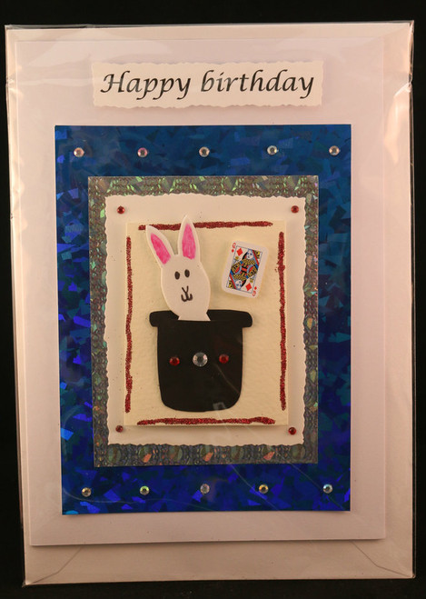 Bunny / Top hat greeting card