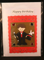 Magician gold greeting card