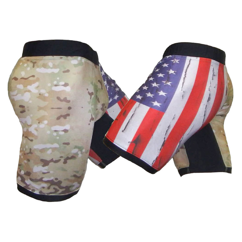 Usa Distressed Multicam Vale Tudo Shorts Combatives Gear A Div Of Nightgear