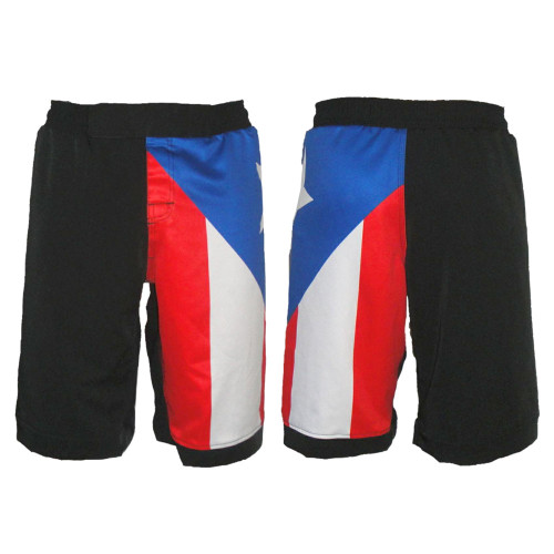 Puerto Rico MMA Shorts - Front Back