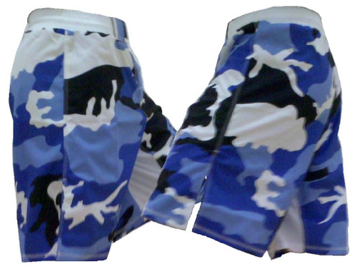ACU with Tan Stripe Camouflage MMA Fight Shorts MACP 