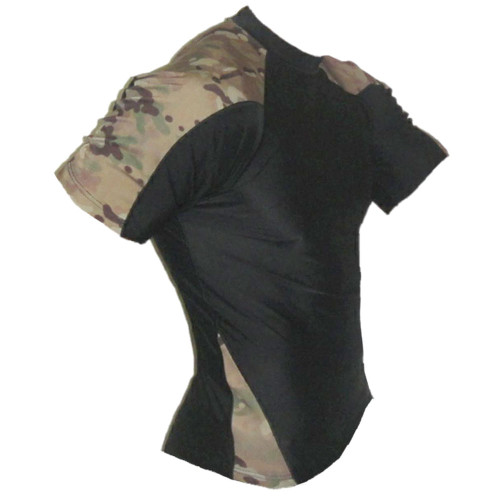 Black and Multicam Short Sleeve Rash Guard