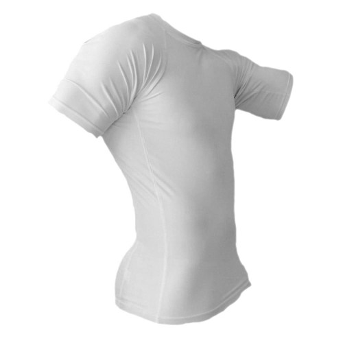 White Short Sleeve Rash Guard