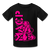 MACP Youth T-Shirt Black with Pink Print -100% Cotton