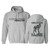 Combatives Instructor Hoodie Grey with Black Ink - 50/50 Cotton Blend