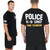 Police Bomb Technician Gold K-9 UNIT - K9 Chest - on Black Tee