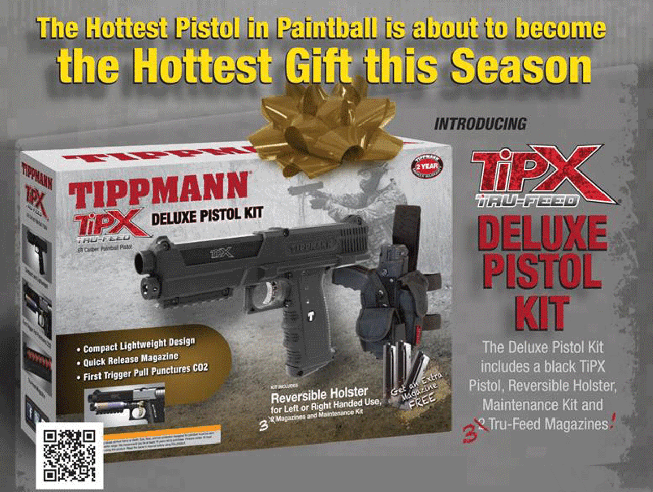 Tippmann TiPX .68 cal Paintball Pistol - Black