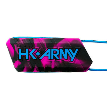 HK Army Ball Breaker Barrel Condoms - Vivid (Black/Neon Pink Swirl)