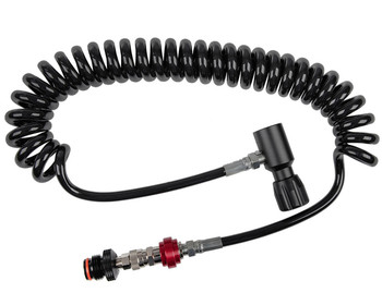 Tippmann Coiled Remote Line w/ Quick Disconnect and Slide Check Tippmann Coiled Remote Line w/ Quick Disconnect and Slide Check