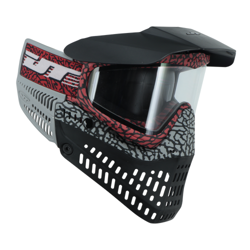 JT Proflex LE Paintball Mask - Mastodon Red/Grey