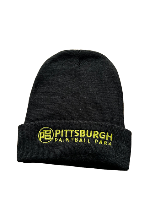 Pittsburgh Paintball Park JT Beanie - black gold