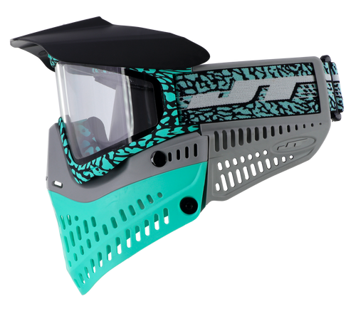 JT Proflex LE Paintball Mask - Mastodon Series - Aquamarine Teal w/ Grey Ears