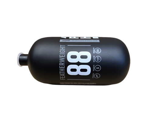 Infamous Powerhouse "Featherweight" Tank 88ci-BOTTLE ONLY  (Black/White)