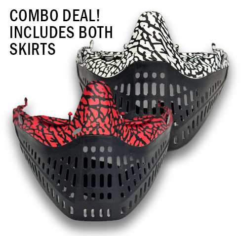 white red combo mastodon JT paintball skirt deal