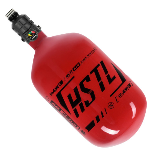 HSTL Carbon Fiber Tank - 68ci / 4500psi - Red/Black