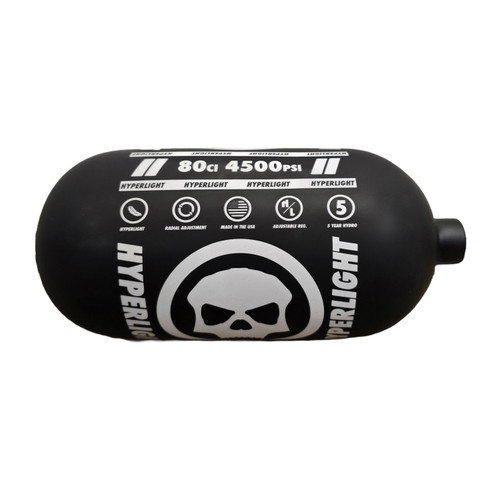 Infamous Pro DNA Powerhouse "Hyperlight" Tank 80ci-BOTTLE ONLY  (Black/White)