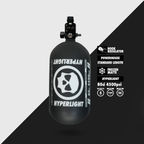 Infamous Pro DNA Hook "Hyperlight" Tank System - 80ci-Frozen Matte  (Black/White)