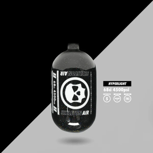 Infamous Pro DNA Powerhouse "Hyperlight" Tank 68ci-BOTTLE ONLY - Black Hole (Black/Sparkle)