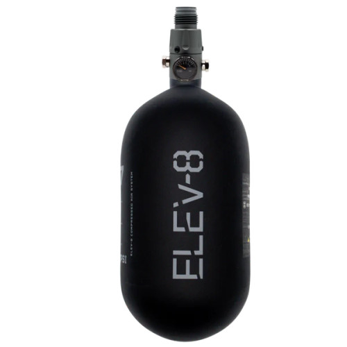 Elev-8 - 77ci/4500psi Air System - Logo (Black/Grey)