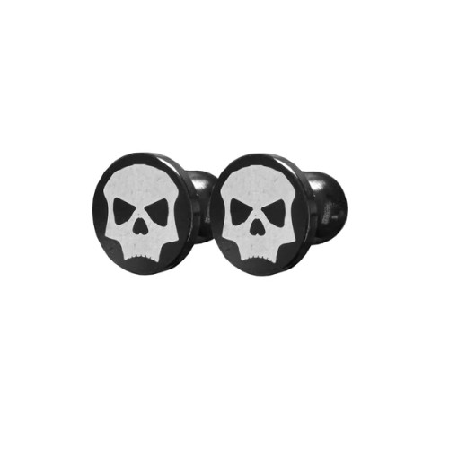 Infamous/Pro DNA Skull Plugs - Black