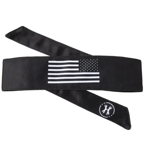 HK Army Headband - USA Black/White