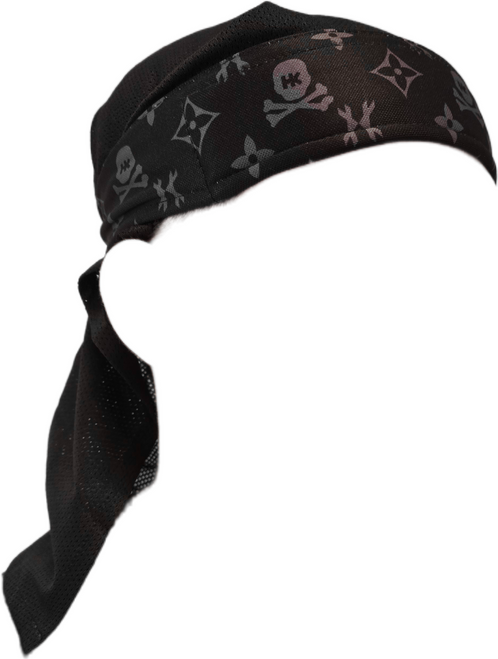HK Army Headwrap - Black/Gray Monogram