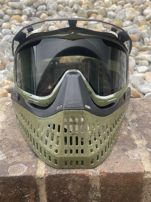 Olive Sandbaggers Marbled JT Proflex Goggles Front View