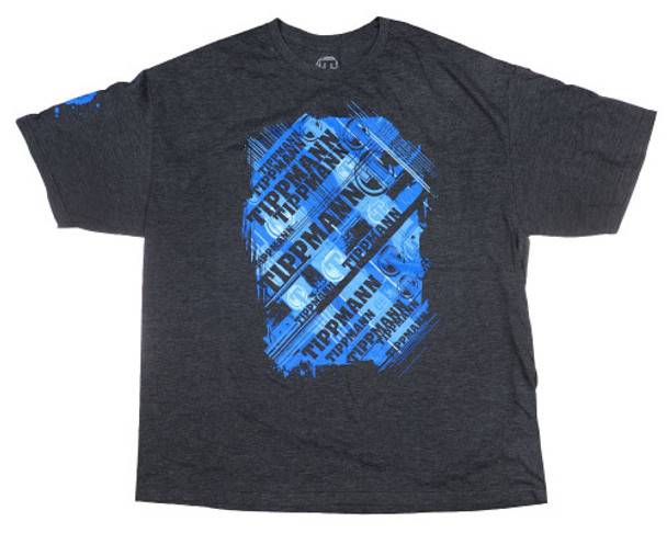 Tippmann Grey / Blue Logo T-shirt