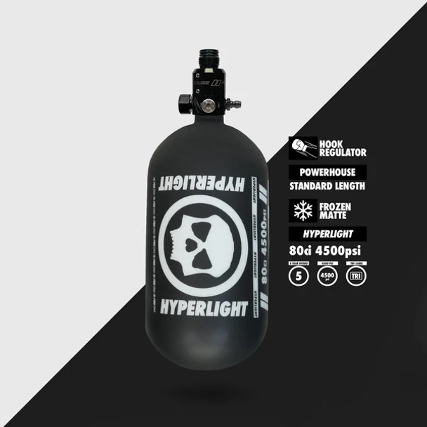 Infamous Pro DNA Hook "Hyperlight" Tank System - 80ci-Frozen Matte  (Black/White)