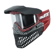 JT Proflex LE Paintball Mask - Mastodon Red/Grey + Bonus Red Ears