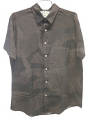 Men's JT Button Down Shirt - Gray Camo 