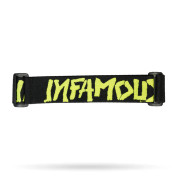 Infamous Pro DNA Spray Logo Goggle Strap - Volt – Limited Edition
