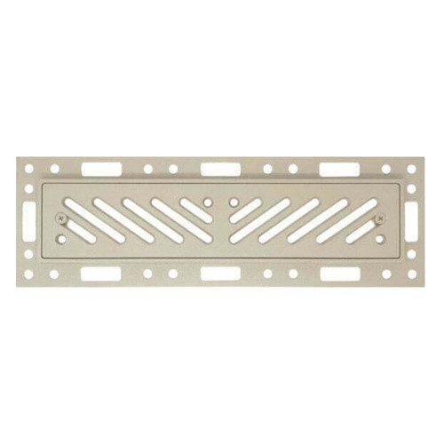 2.5" x 12" Rejilla de Ventilación para Piso de Montaje Flush con Ranuras Anguladas