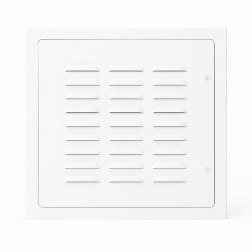 Puerta de Acceso con Rejilla y Marco con Ala