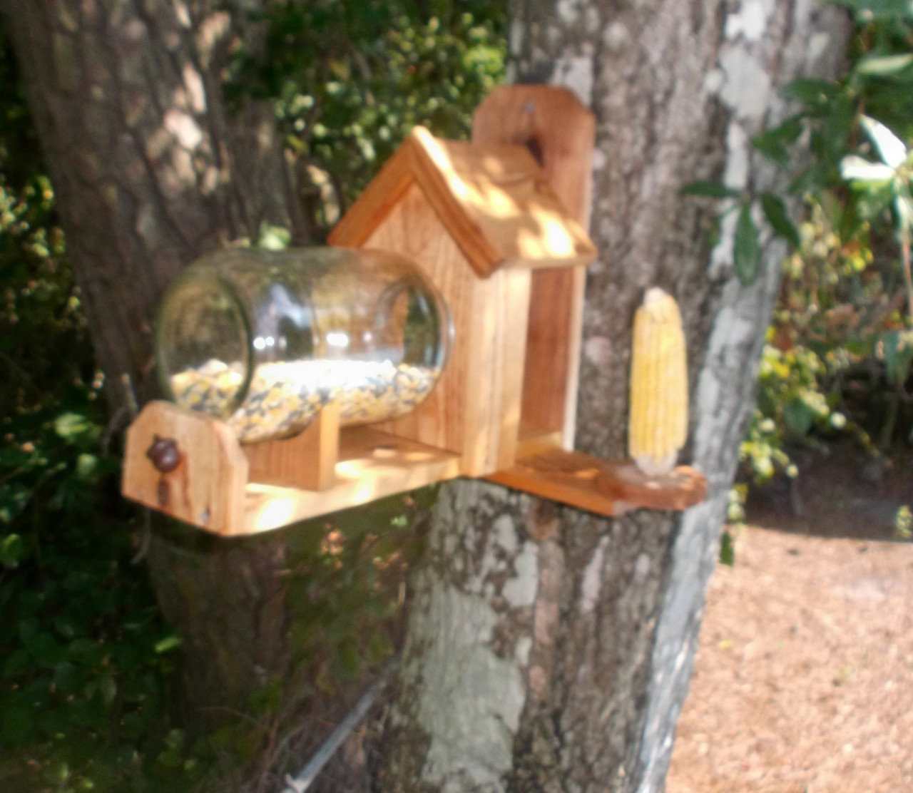 Squirrel Feeder With Dual Corn Holders Free Shipping Sporty Crafts