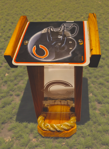 Chicago Bears  License Plate Roof Bird Feeder