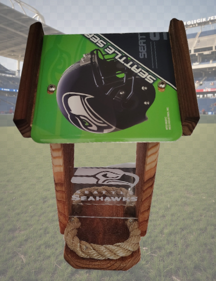 Seattle Seahawks License Plate Roof Bird Feeder (SI Series)