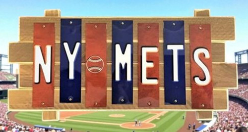 NY Mets Colored Fun Strip Sign