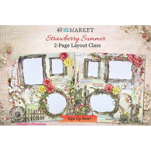 Strawberry Summer 2-Page Layout-Kreative Kreations