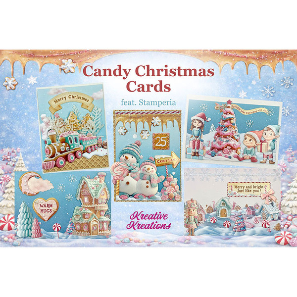 Candy Christmas Cards with Kreative Kreations