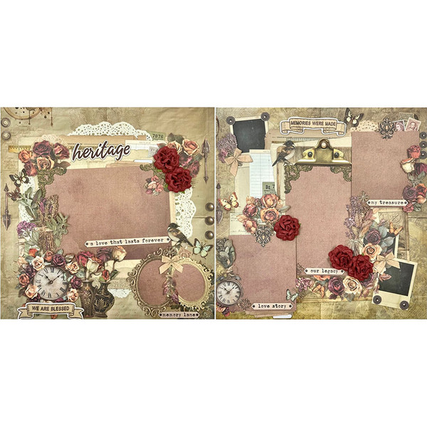 Nostalgic Memories 2-Page Layout with Kreative Kreations