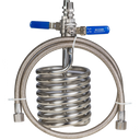 Condensing Coil Assembly With 3/8'' Ball Valve & 3/8'' M-NPT Fitting & Stainless Steel Hose