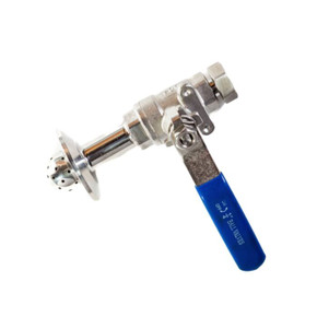 Solvent Inlet 1.5" with Shower Head 1/4" WBV with Hex Nut