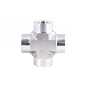 3/8" NPT Female 316 Cross Connector (PHC)